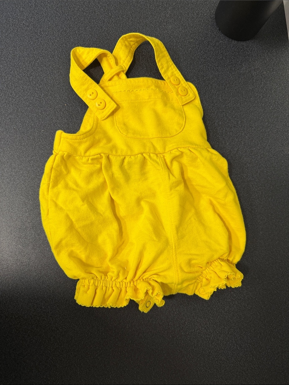 Bright Yellow Baby Romper 90’s